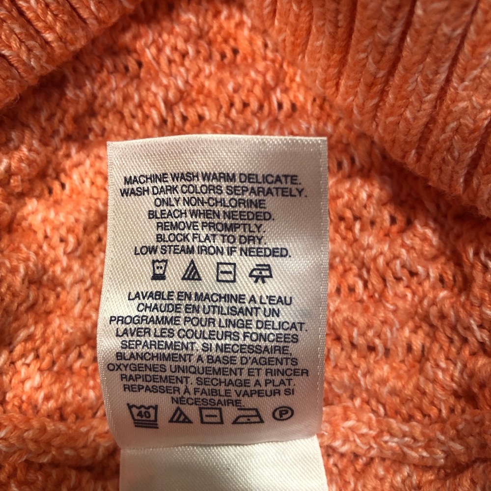 LANDS END PULLOVER RIBBED KNIT SWEATER - Picture 6 of 7